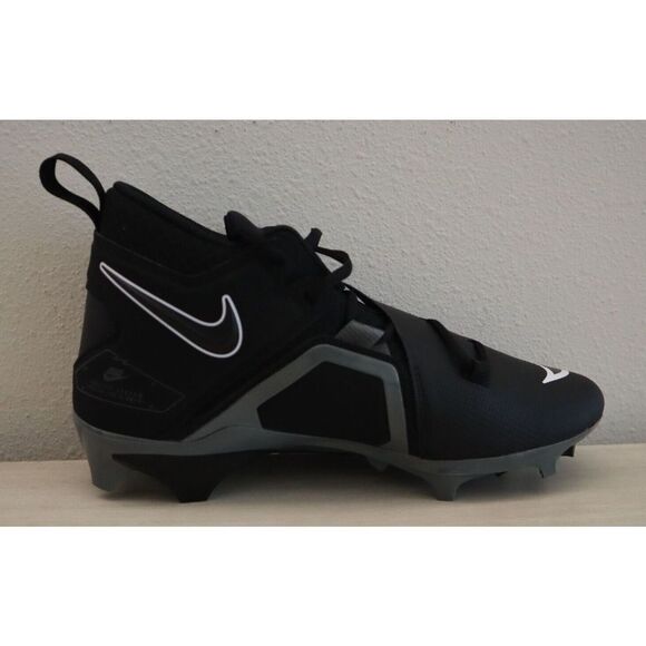 Nike CT6649-010 Men's Sz 9 Black/White Alpha Menace Pro 3 Football Cleats - Picture 7 of 8